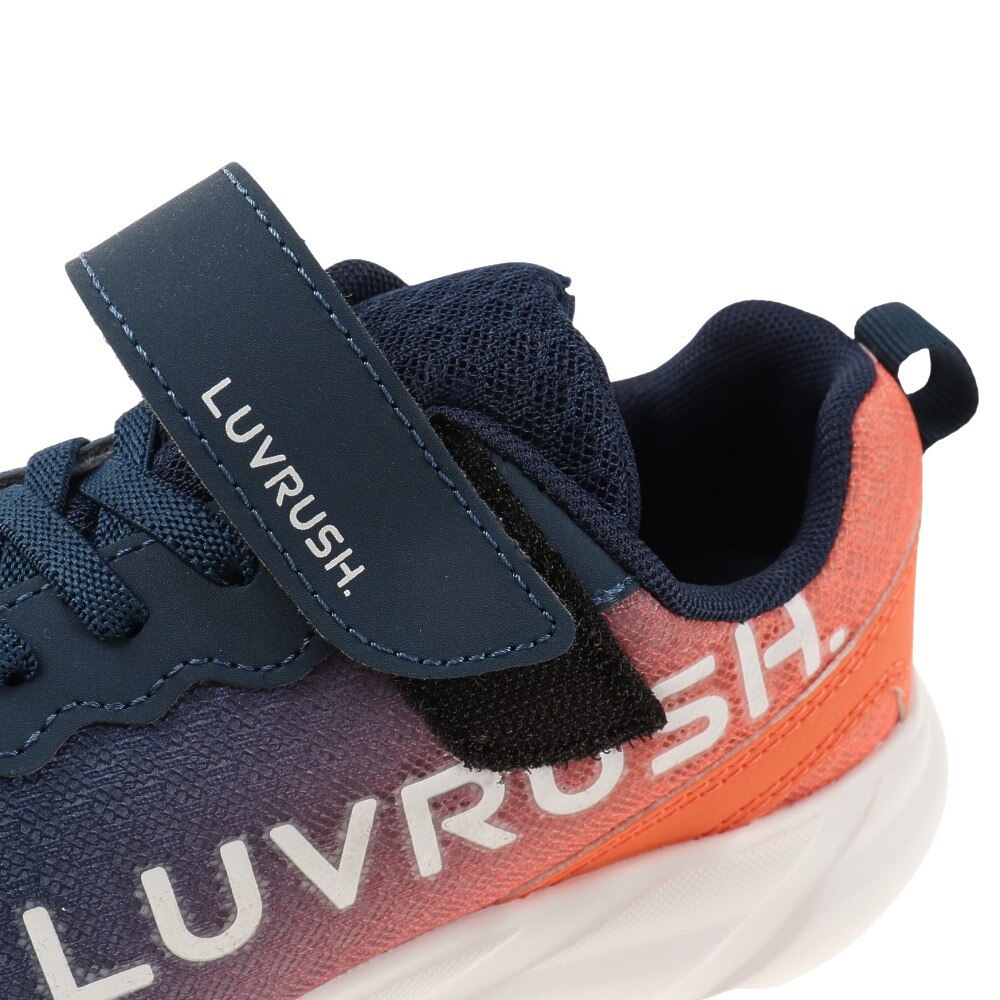 ムーンスター（MoonStar）（キッズ）ラブラッシュ LV 1108 NV 12296405 ジュニアスポーツシューズ ベルクロ ベルト付き 陸上 運動靴 スニーカー