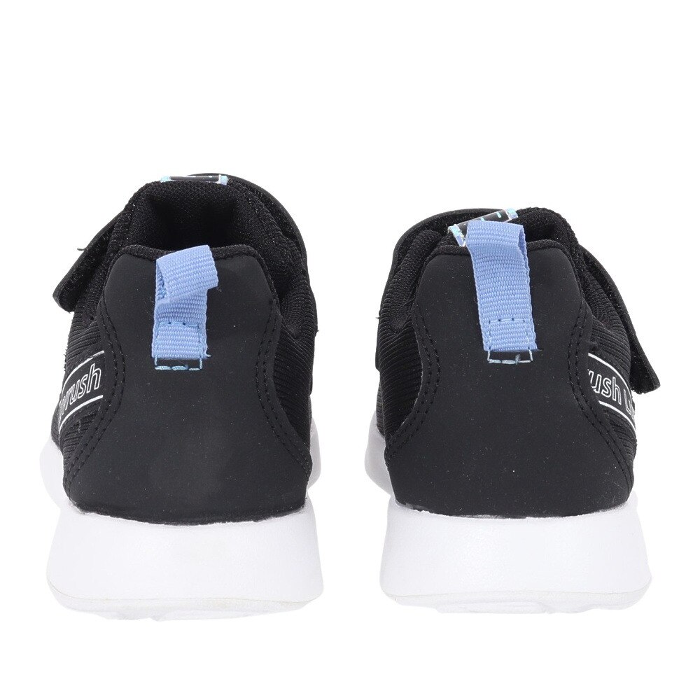 ムーンスター（MoonStar）（キッズ）ジュニアスポーツシューズ ラブラッシュ LV1126WS ブラック 12296896 スニーカー ベルト付き 抗菌 防臭 洗えるインソール