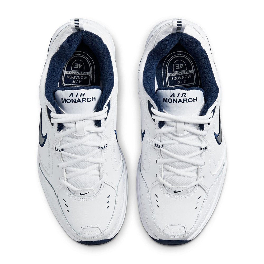 ナイキ（NIKE）（メンズ）スニーカー ウォーキングシューズ エア モナーク IV エクストラワイド ホワイト ネイビー 416355-102 スポーツ シューズ