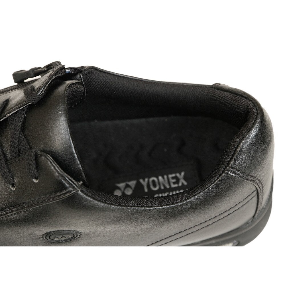 ヨネックス（YONEX）（メンズ）メンズ シューズ 黒 ブラック SHW-MC30-007UP ウォーキング 歩きやすい クーリング 内側ファスナー 通勤 通学 オフィス