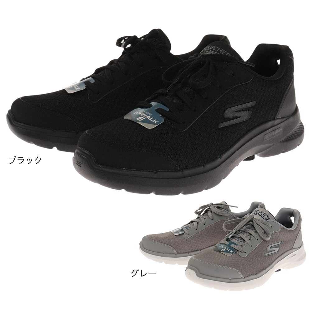 スケッチャーズ（SKECHERS）（メンズ）ゴーウォーク 6 ロカ GO WALK 6 ROCA グレー 216268-GRY スニーカー シューズ 