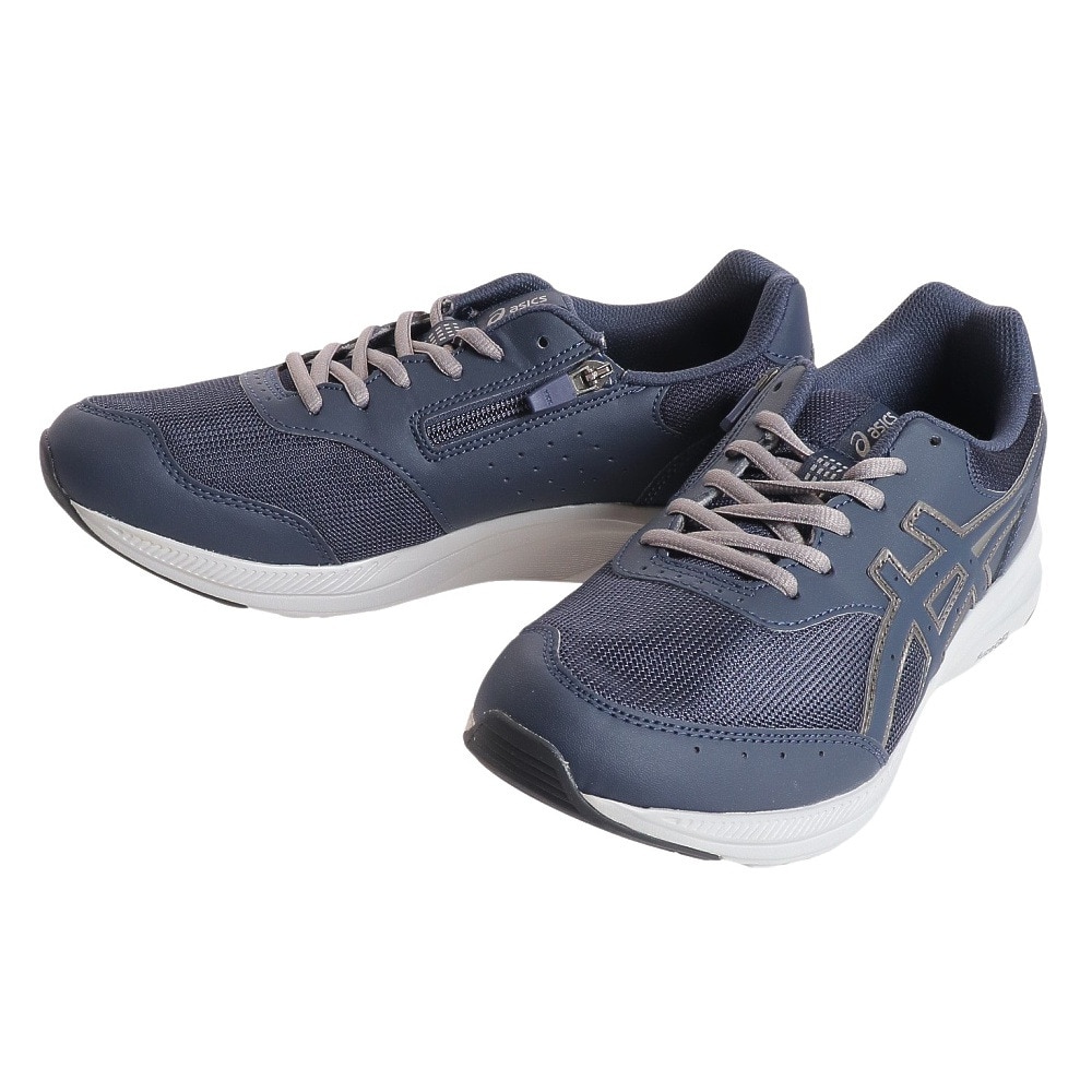 アシックス（ASICS）（メンズ）GEL-FUNWALKER M042 ゲル ファンウォーカー ネイビー 1291A042.400 スニーカー ウォーキングシューズ ファスナー 幅広 メッシュ