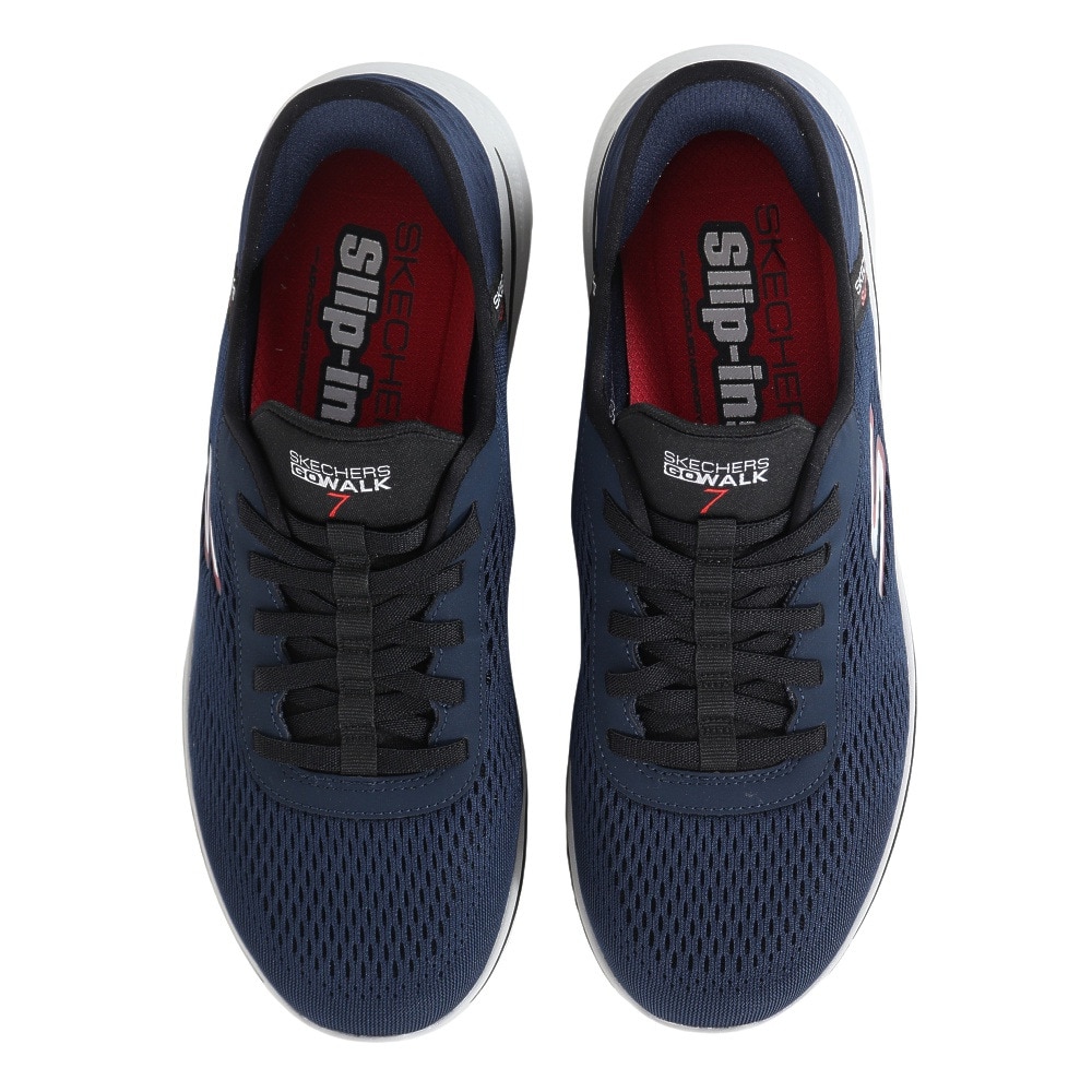 スケッチャーズ（SKECHERS）（メンズ）ウォーキングシューズ スリップインズ ゴーウォーク7 フリーハンド2 ネイビー 216648-NVRD スニーカー ハンズフリー