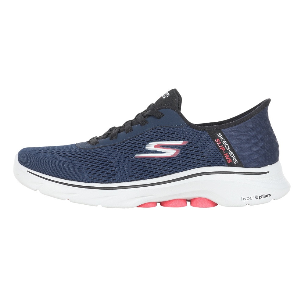 スケッチャーズ（SKECHERS）（メンズ）ウォーキングシューズ スリップインズ ゴーウォーク7 フリーハンド2 ネイビー 216648-NVRD スニーカー ハンズフリー