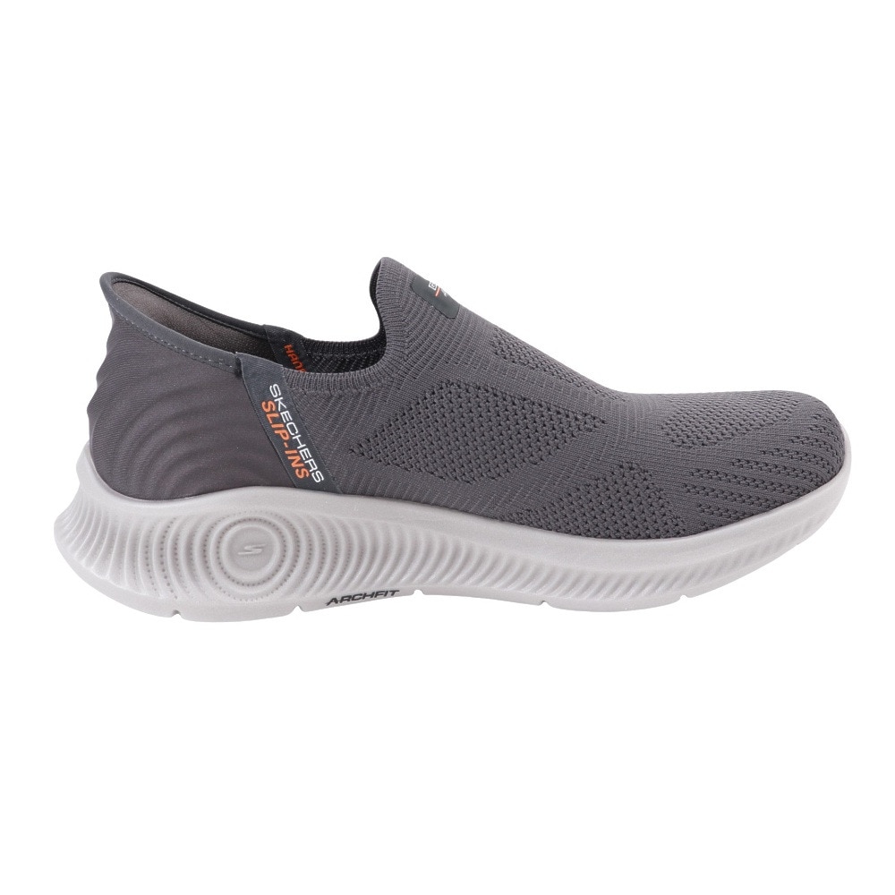 スケッチャーズ（SKECHERS）（メンズ）ウォーキングシューズ スリップインズ ゴーウォーク エニーウェア グレー 216301-CHAR スニーカー 通気性 ハンズフリー