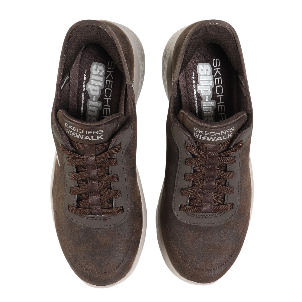 スケッチャーズ（SKECHERS）（メンズ）ウォーキングシューズ スリップインズ ゴーウォーク フレックス SM ブラウン 216326-BRN スニーカー ハンズフリー