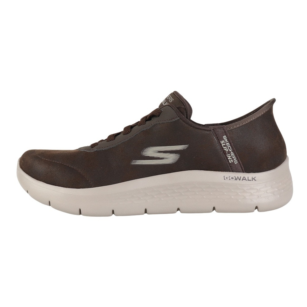 スケッチャーズ（SKECHERS）（メンズ）ウォーキングシューズ スリップインズ ゴーウォーク フレックス SM ブラウン 216326-BRN スニーカー ハンズフリー