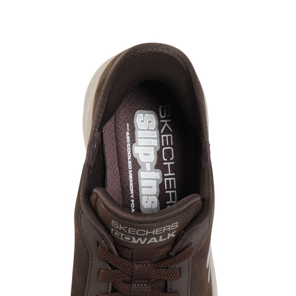 スケッチャーズ（SKECHERS）（メンズ）ウォーキングシューズ スリップインズ ゴーウォーク フレックス SM ブラウン 216326-BRN スニーカー ハンズフリー