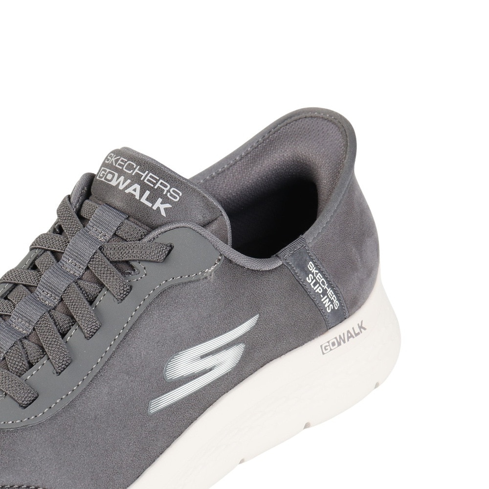 スケッチャーズ（SKECHERS）（メンズ）ウォーキングシューズ スリップインズ ゴーウォーク フレックス SM グレー 216326-GRY スニーカー ハンズフリー