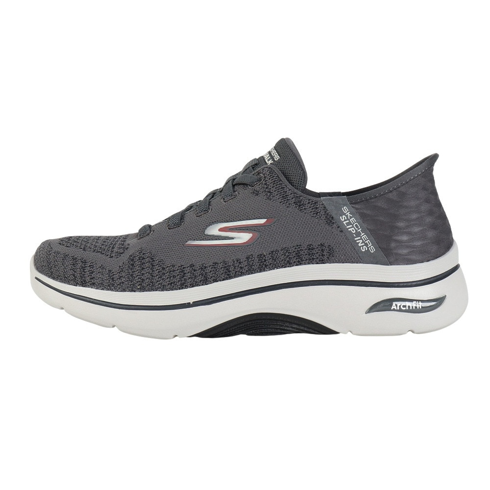 スケッチャーズ（SKECHERS）（メンズ）ウォーキングシューズ スリップインズ ゴーウォーク アーチフィット 2.0 グランド グレー 216601-CCRD スニーカー