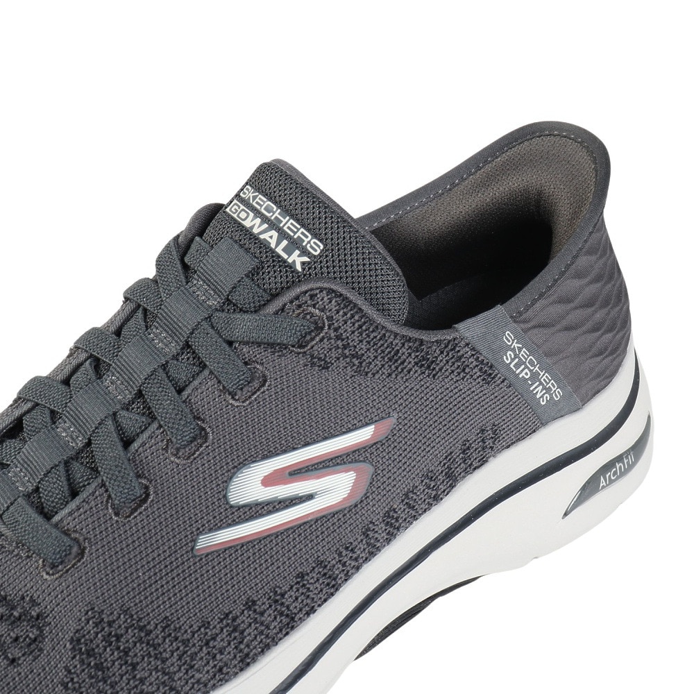 スケッチャーズ（SKECHERS）（メンズ）ウォーキングシューズ スリップインズ ゴーウォーク アーチフィット 2.0 グランド グレー 216601-CCRD スニーカー