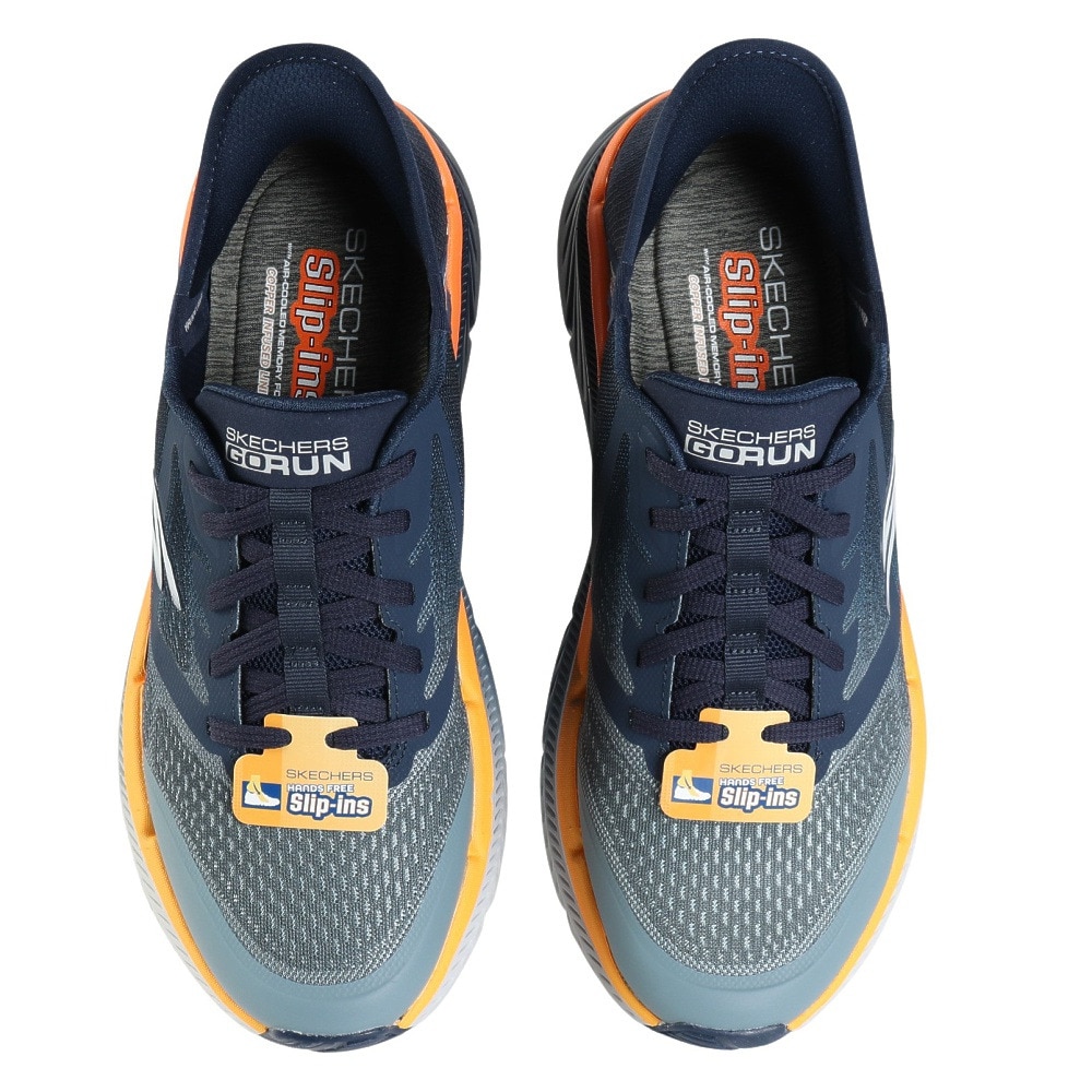 スケッチャーズ（SKECHERS）（メンズ）ウォーキングシューズ スリップインズ マックス クッショニング プレミア 2.0 ネイビー 220526-NVOR スニーカー