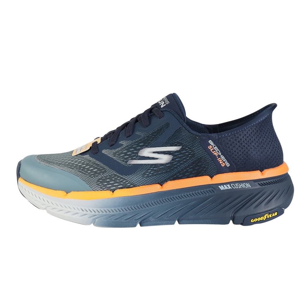 スケッチャーズ（SKECHERS）（メンズ）ウォーキングシューズ スリップインズ マックス クッショニング プレミア 2.0 ネイビー 220526-NVOR スニーカー