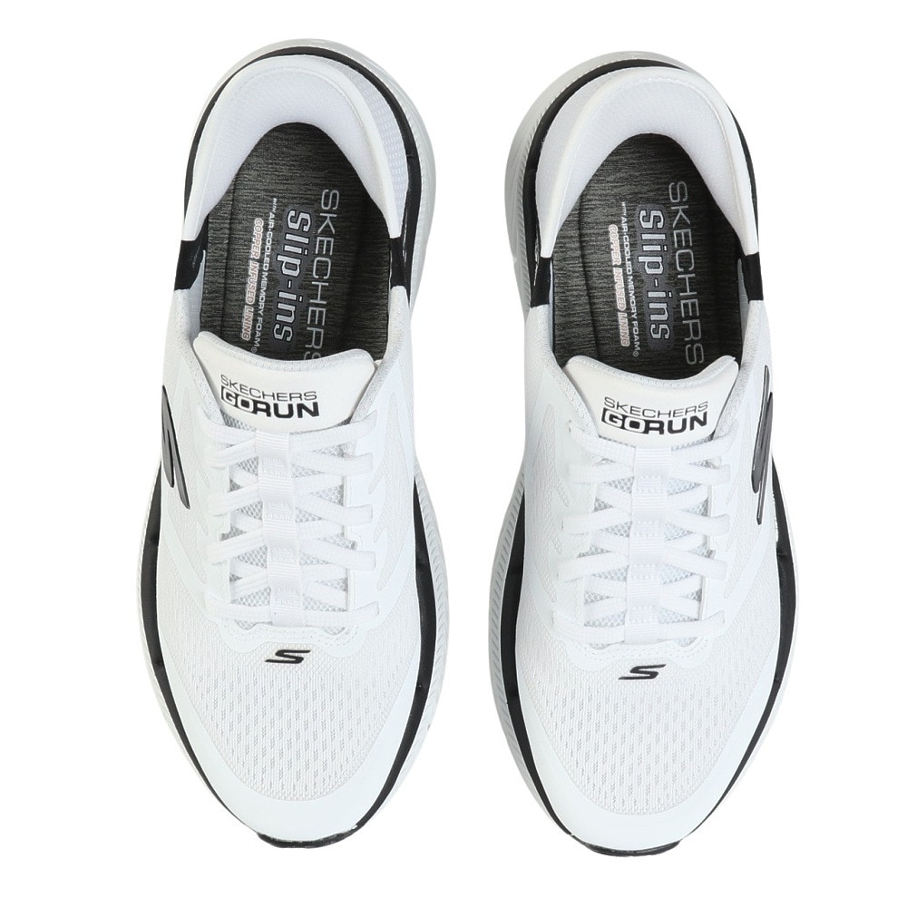 スケッチャーズ（SKECHERS）（メンズ）ウォーキングシューズ スリップインズ マックス クッショニング プレミア 2.0 ホワイト 220526-WBK スニーカー 