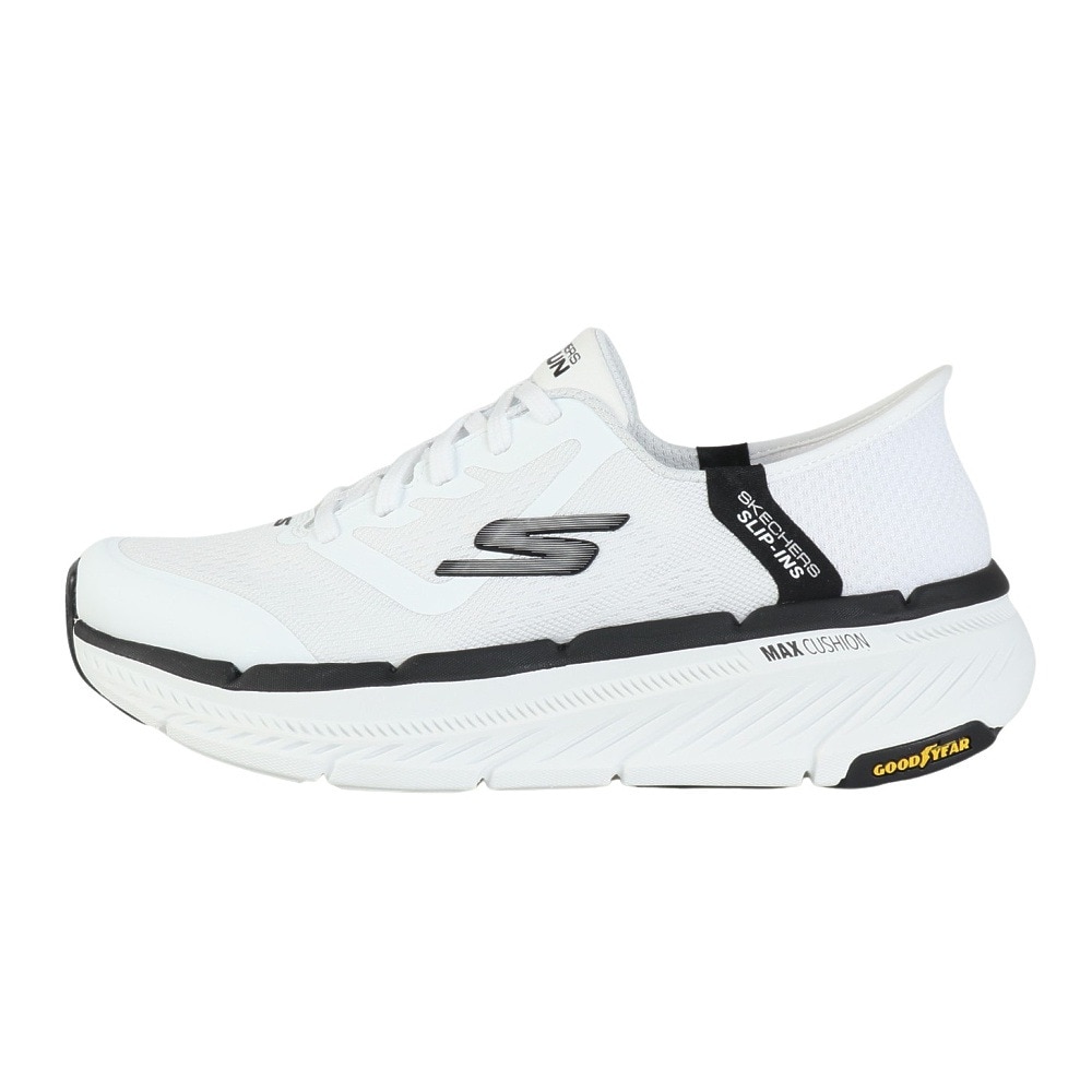 スケッチャーズ（SKECHERS）（メンズ）ウォーキングシューズ スリップインズ マックス クッショニング プレミア 2.0 ホワイト 220526-WBK スニーカー 