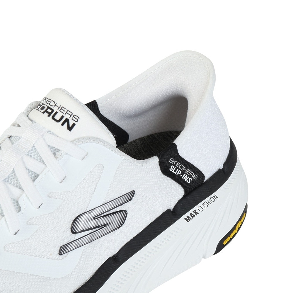 スケッチャーズ（SKECHERS）（メンズ）ウォーキングシューズ スリップインズ マックス クッショニング プレミア 2.0 ホワイト 220526-WBK スニーカー 