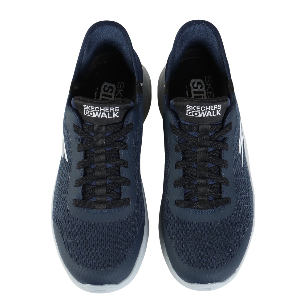 スケッチャーズ（SKECHERS）（メンズ）ウォーキングシューズ スリップインズ ゴーウォークフレックス ネイビー 216510-NVBK スニーカー ハンズフリー 通気性
