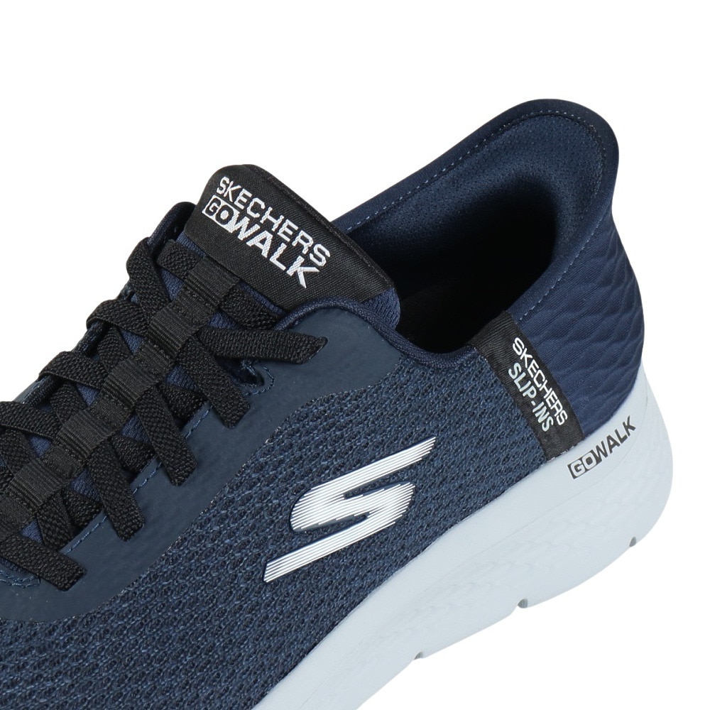 スケッチャーズ（SKECHERS）（メンズ）ウォーキングシューズ スリップインズ ゴーウォークフレックス ネイビー 216510-NVBK スニーカー ハンズフリー 通気性