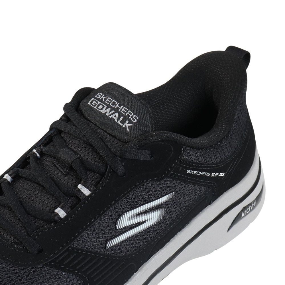 スケッチャーズ（SKECHERS）（メンズ）ウォーキングシューズ スリップインズ ゴーウォーク アーチフィット 2.0 ブラック 216650-BKGY スニーカー ハンズフリー
