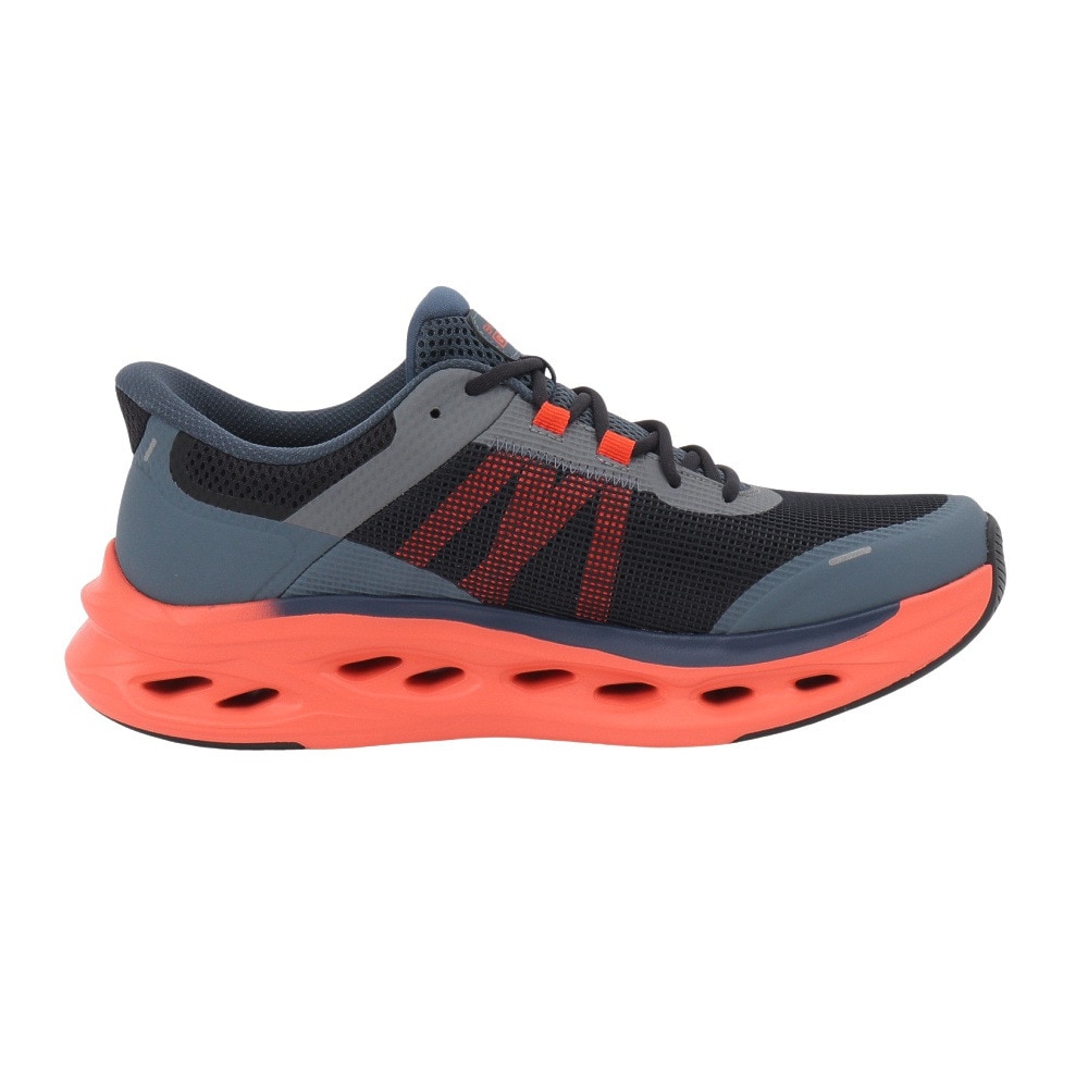 スケッチャーズ（SKECHERS）（メンズ）ウォーキングシューズ マックスクッショニング グライドステップ ネイビー オレンジ 220422-NVOR