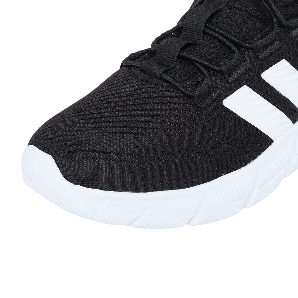 アディダス（adidas）（レディース）スニーカー ウォーキングシューズ クラウドフォーム フレックス ラピッドフィット ブラック ホワイト ONE09-HP7002