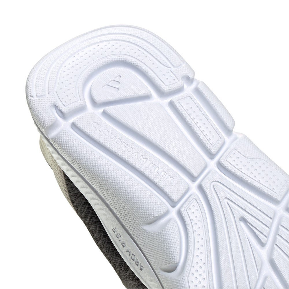 アディダス（adidas）（レディース）スニーカー ウォーキングシューズ クラウドフォーム フレックス ラウンジ ラピッドフィット ブラック ホワイト ONE24-HQ4941