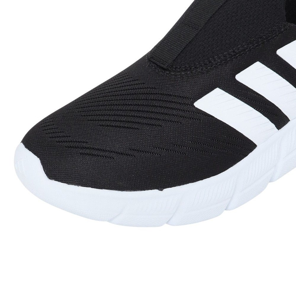 アディダス（adidas）（レディース）スニーカー ウォーキングシューズ クラウドフォーム フレックス ラウンジ ラピッドフィット ブラック ホワイト ONE24-HQ4941