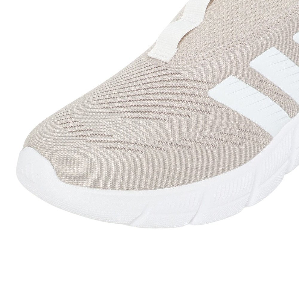 アディダス（adidas）（レディース）スニーカー ウォーキングシューズ クラウドフォーム フレックス ラウンジ ラピッドフィット ベージュ ONE24-JS4884 