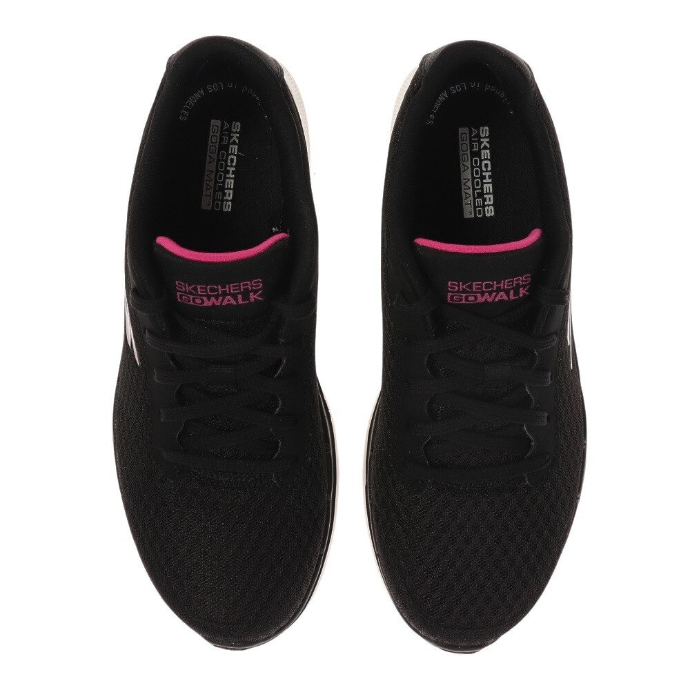 スケッチャーズ（SKECHERS）（レディース）スニーカー ウォーキングシューズ GO WALK 6 ICONIC VISION 124514-BKHP