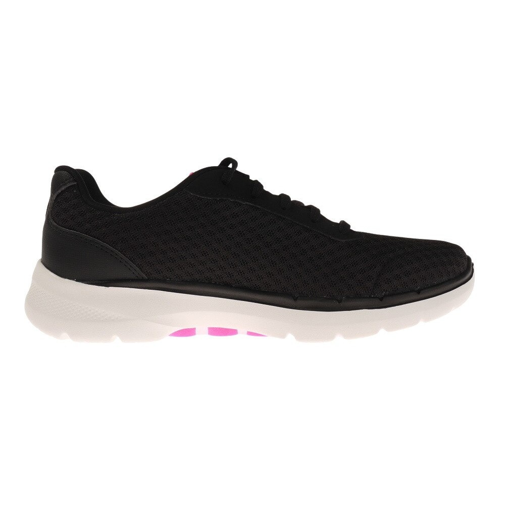 スケッチャーズ（SKECHERS）（レディース）スニーカー ウォーキングシューズ GO WALK 6 ICONIC VISION 124514-BKHP