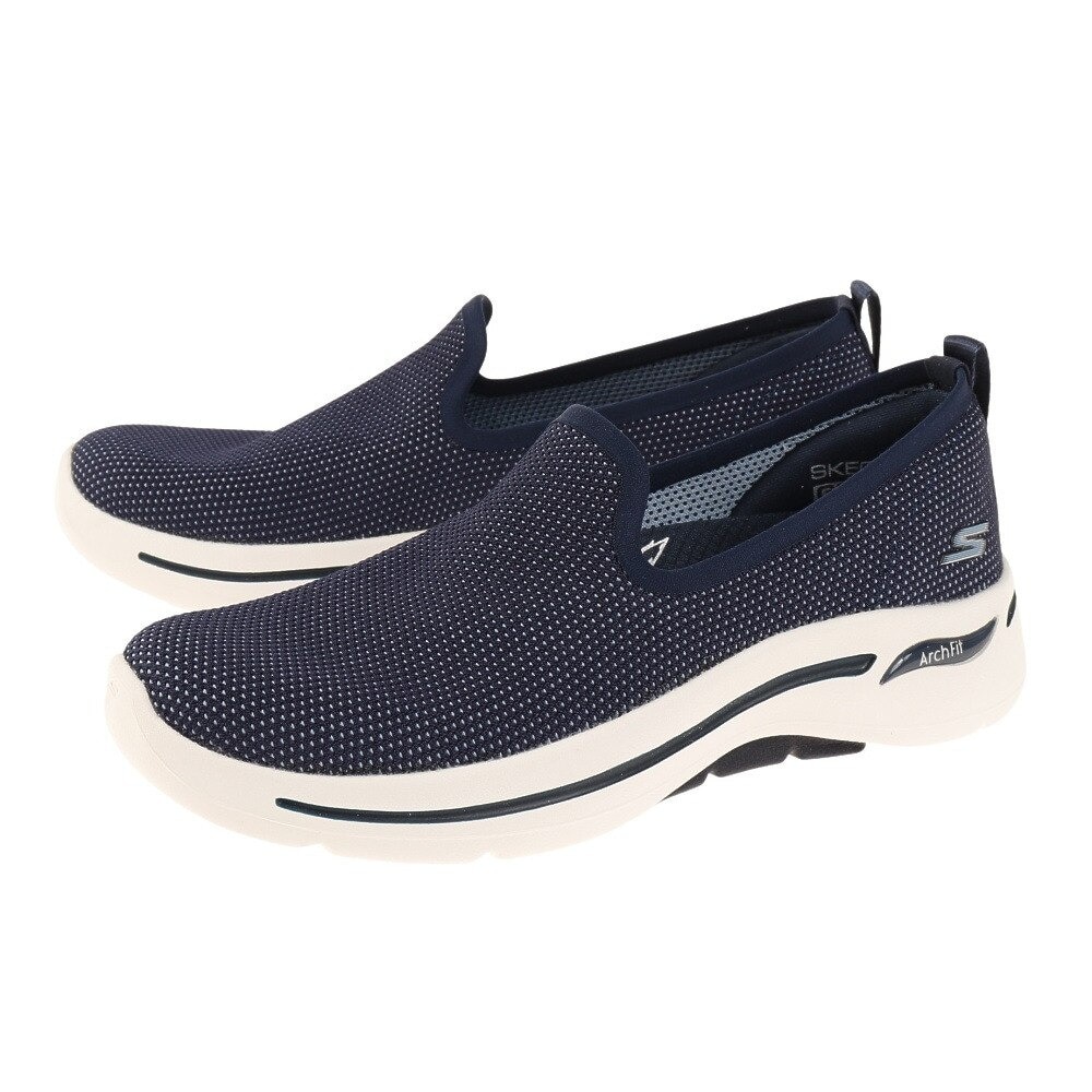 スケッチャーズ（SKECHERS）（レディース）スニーカー ウォーキングシューズ GO WALK ARCH FIT SPACE 124855-NVBL  スポーツ用品はスーパースポーツゼビオ