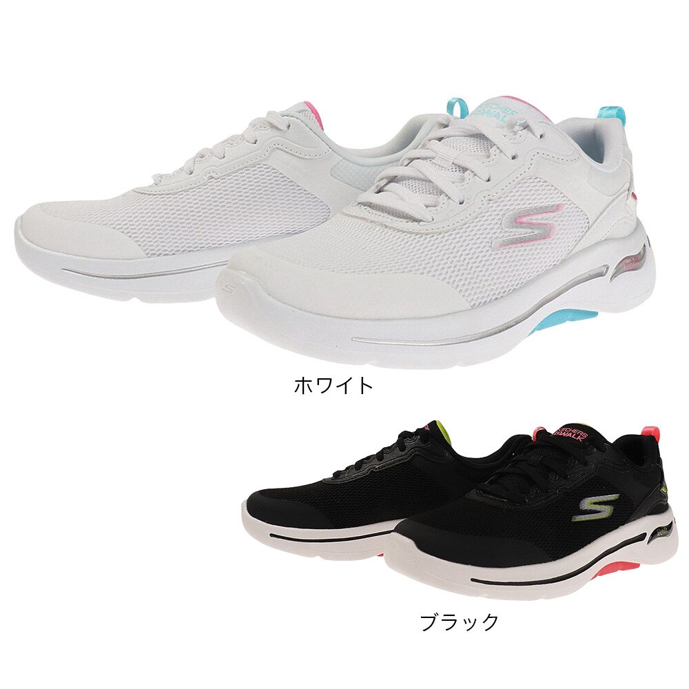 スケッチャーズ（SKECHERS）（レディース）スニーカー ウォーキングシューズ GO WALK ARCH FIT OCEAN 124859-WMLT