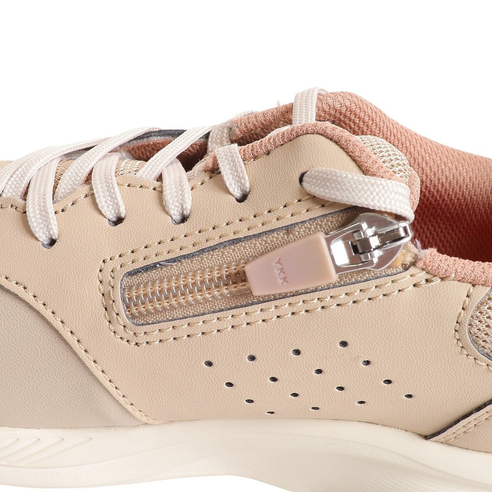 アシックス（ASICS）（レディース）GEL-FUNWALKER W053 ゲル ファンウォーカー ベージュ 1292A053.250 スニーカー ウォーキングシューズ ファスナー 軽量