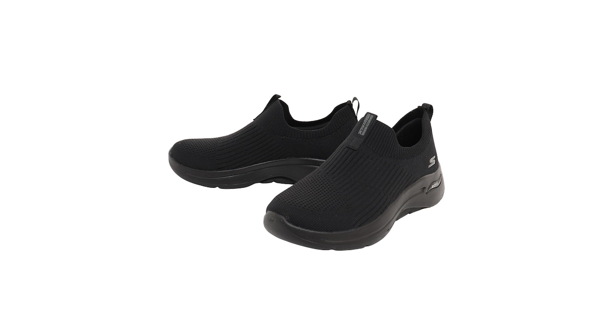 スケッチャーズ｜レディース シューズ ゴーウォークアーチフィットアイコニック GO WALK ARCH FIT ICONIC ブラック 124409-BBK  - スポーツ用品はスーパースポーツゼビオ