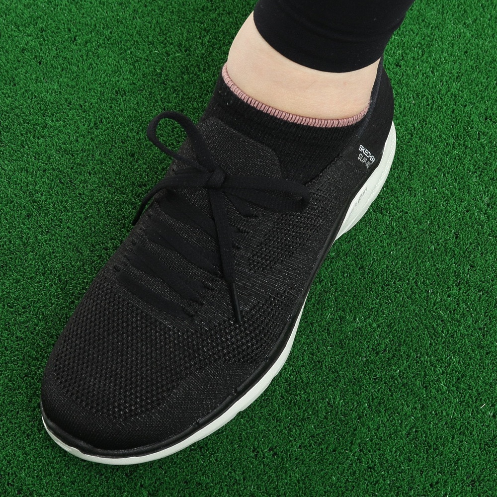 スケッチャーズ（SKECHERS）（レディース） スニーカー ゴー ウォーク 6 ラブリー デイ ブラック 124568-BKW 通気性 スリップインズ