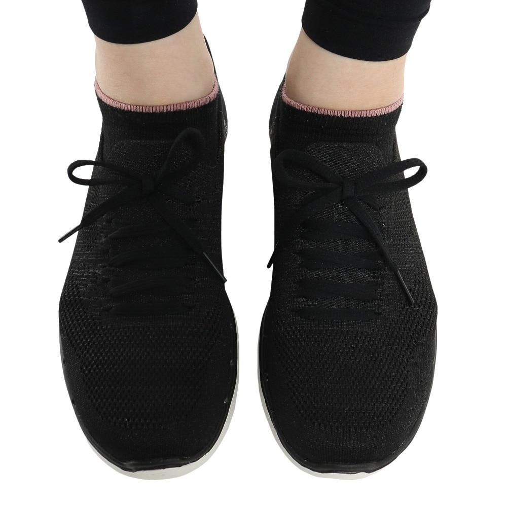 スケッチャーズ（SKECHERS）（レディース） スニーカー ゴー ウォーク 6 ラブリー デイ ブラック 124568-BKW 通気性 スリップインズ