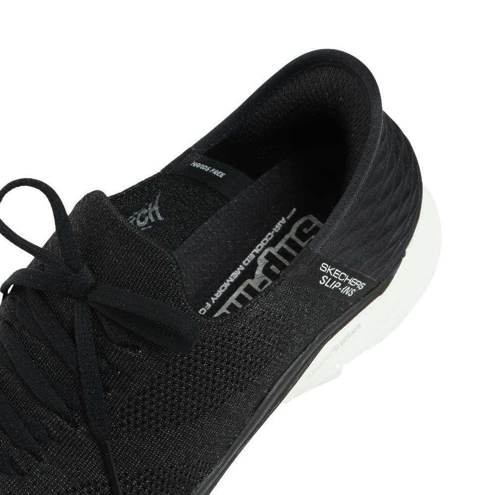 スケッチャーズ（SKECHERS）（レディース） スニーカー ゴー ウォーク 6 ラブリー デイ ブラック 124568-BKW 通気性 スリップインズ