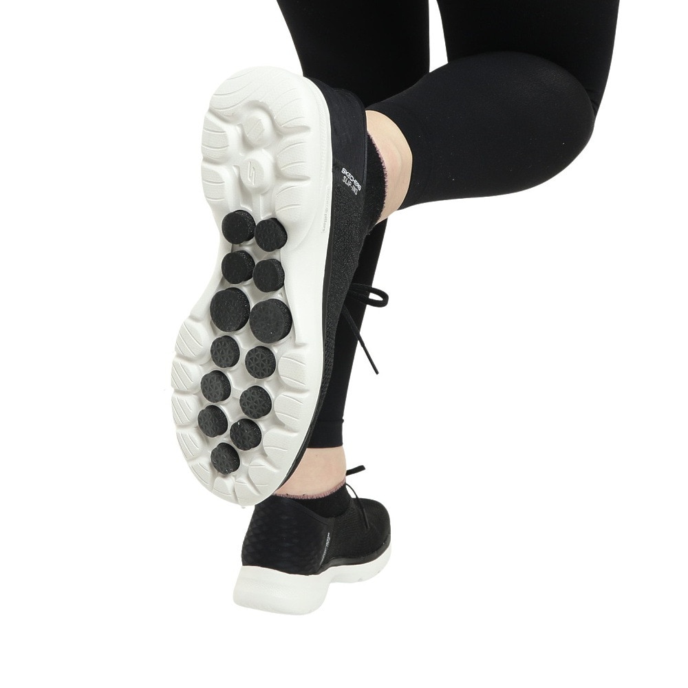 スケッチャーズ（SKECHERS）（レディース） スニーカー ゴー ウォーク 6 ラブリー デイ ブラック 124568-BKW 通気性 スリップインズ