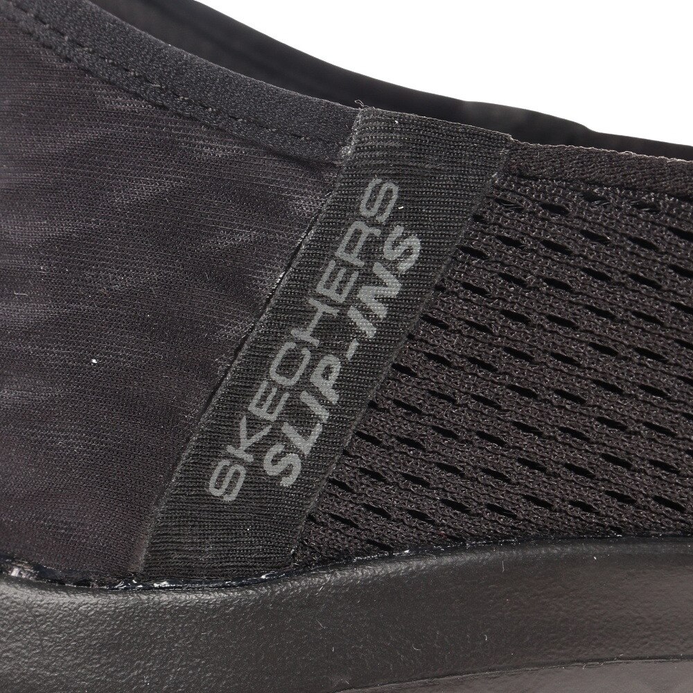 スケッチャーズ（SKECHERS）（レディース）ウォーキングシューズ ゴー ウォーク フレックスレリッシュ ブラック 124963-BBK スニーカー タウン スリップインズ