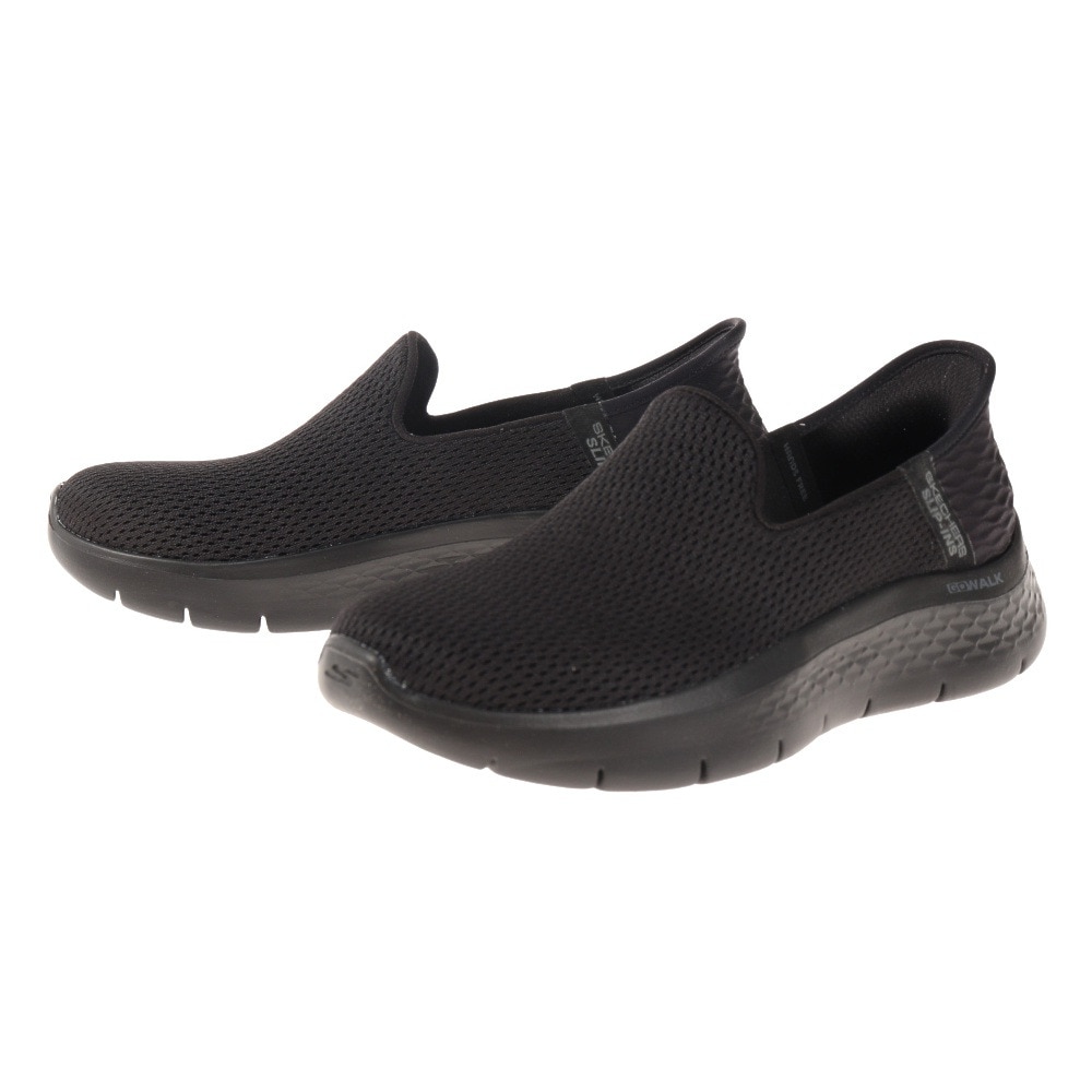 スケッチャーズ（SKECHERS）（レディース）ウォーキングシューズ ゴー ウォーク フレックスレリッシュ ブラック 124963-BBK スニーカー タウン スリップインズ