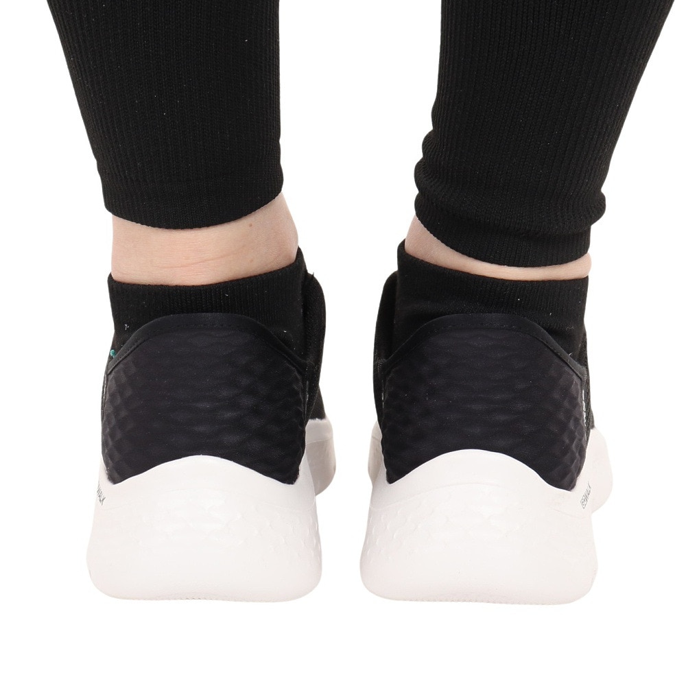 スケッチャーズ（SKECHERS）（レディース）スニーカー ゴー ウォーク フレックス GE スリップインズ ブラック 124975-BKW 軽量 通気性
