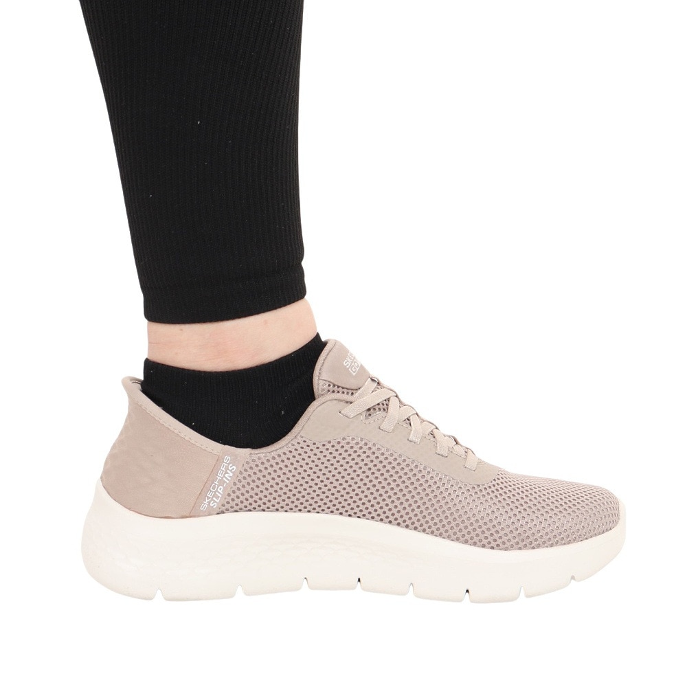 スケッチャーズ（SKECHERS）（レディース）スニーカー ゴー ウォーク フレックス GE スリップインズ ベージュ 124975-TPE 軽量 通気性