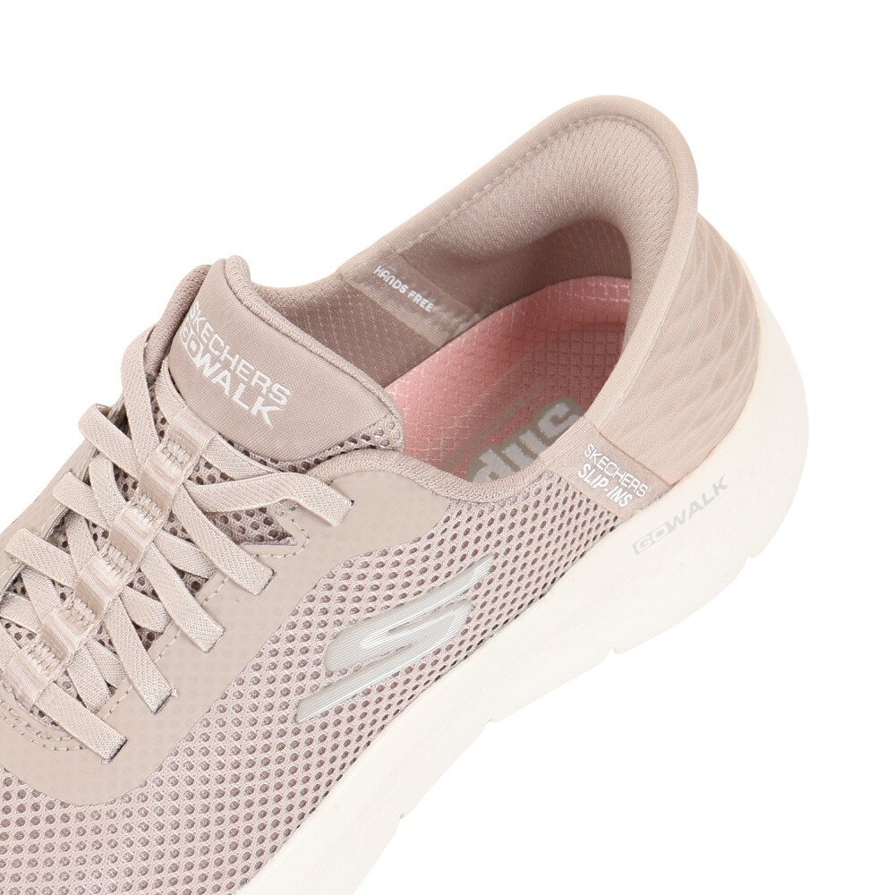 スケッチャーズ（SKECHERS）（レディース）スニーカー ゴー ウォーク フレックス GE スリップインズ ベージュ 124975-TPE 軽量 通気性