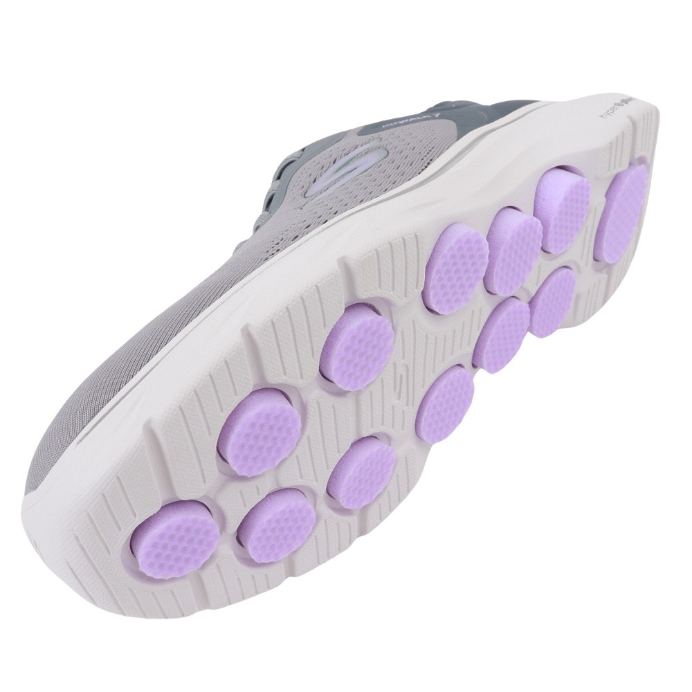 スケッチャーズ（SKECHERS）（レディース）ウォーキングシューズ ゴーウォーク７コズミックウェイヴ グレー 125215-GYLV スニーカー 軽量 通気性 クッション性