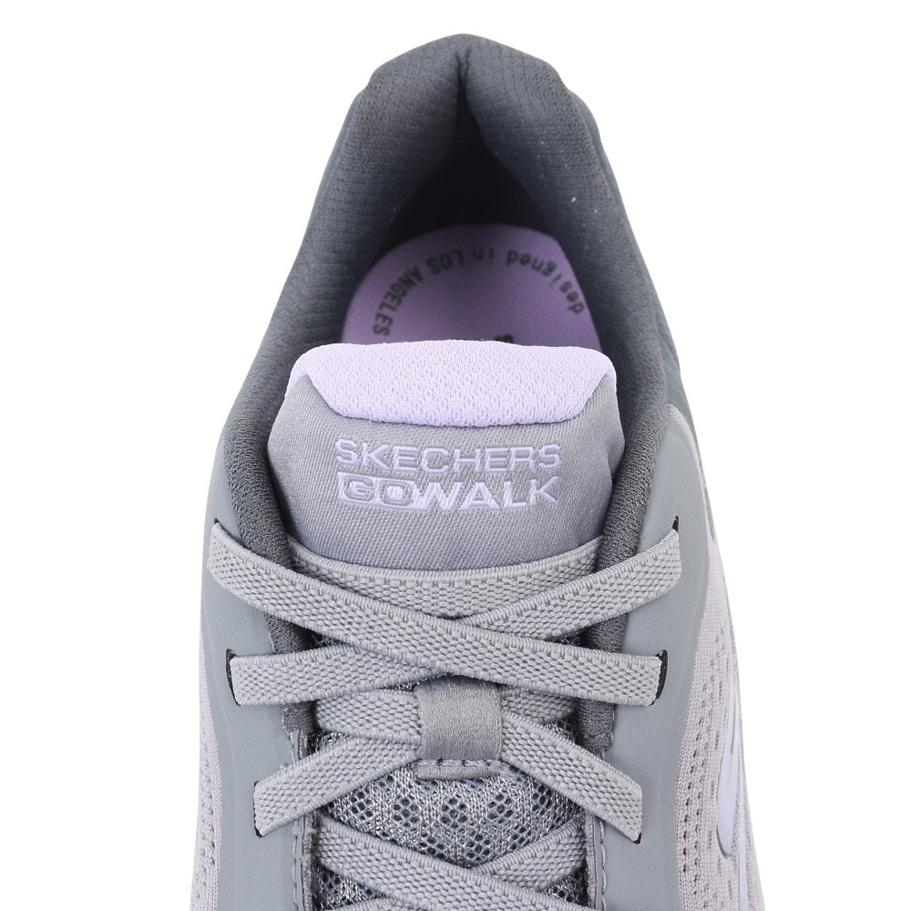 スケッチャーズ（SKECHERS）（レディース）ウォーキングシューズ ゴーウォーク７コズミックウェイヴ グレー 125215-GYLV スニーカー 軽量 通気性 クッション性