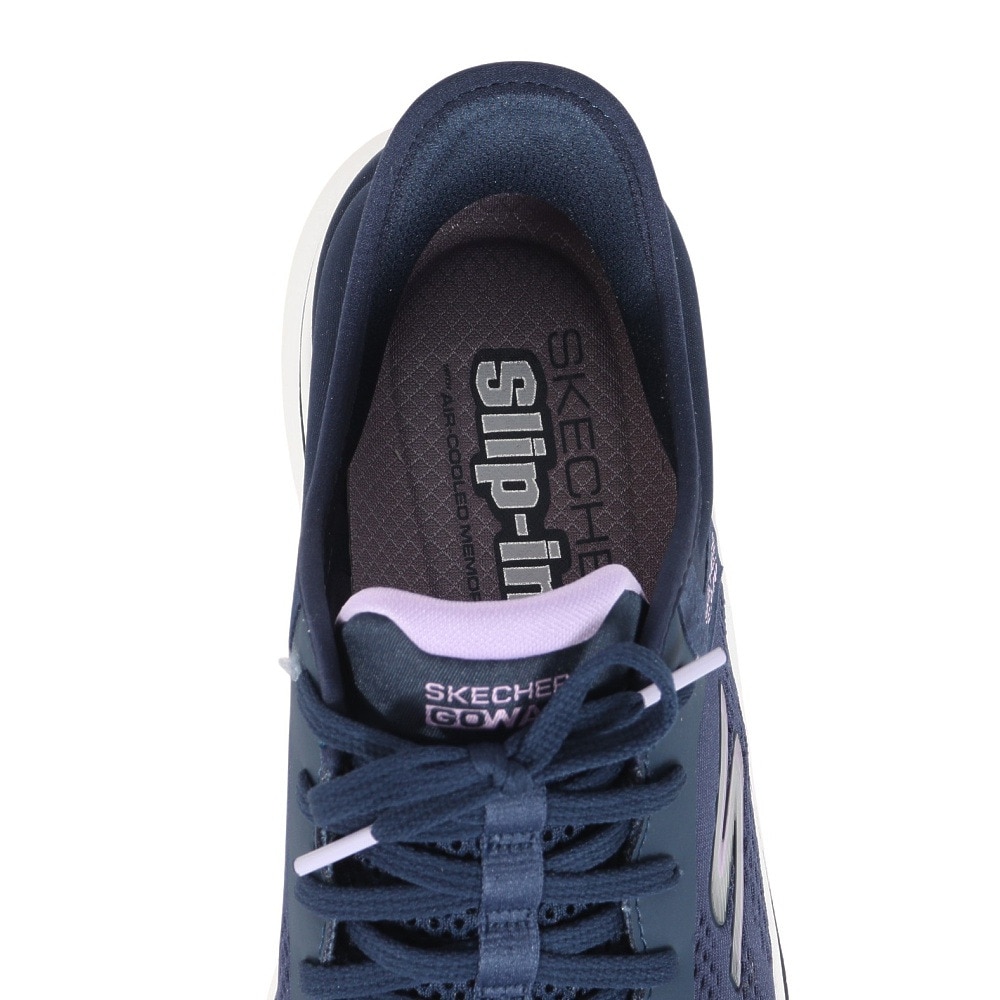 スケッチャーズ（SKECHERS）（レディース）ウォーキングシューズ スリップインズ ゴーウォーク7 バリン ネイビー 125233-NVLV スニーカー ハンズフリー 通気性