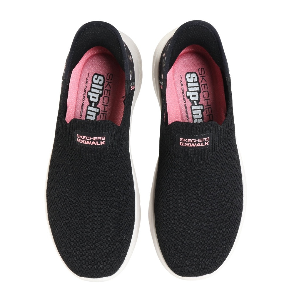 スケッチャーズ（SKECHERS）（レディース）ウォーキングシューズ スリップインズ ゴーウォーク フレックス サンセット ローズ 124822-BKPK
