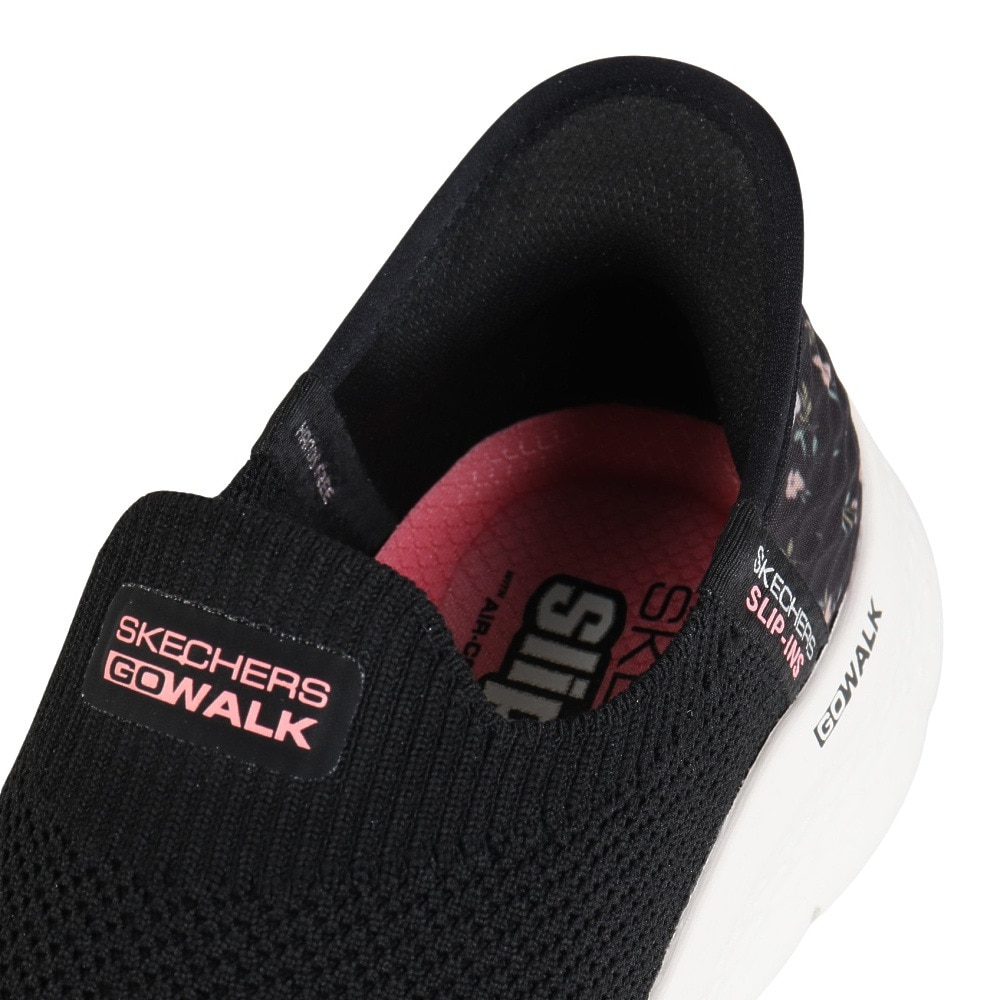 スケッチャーズ（SKECHERS）（レディース）ウォーキングシューズ スリップインズ ゴーウォーク フレックス サンセット ローズ 124822-BKPK