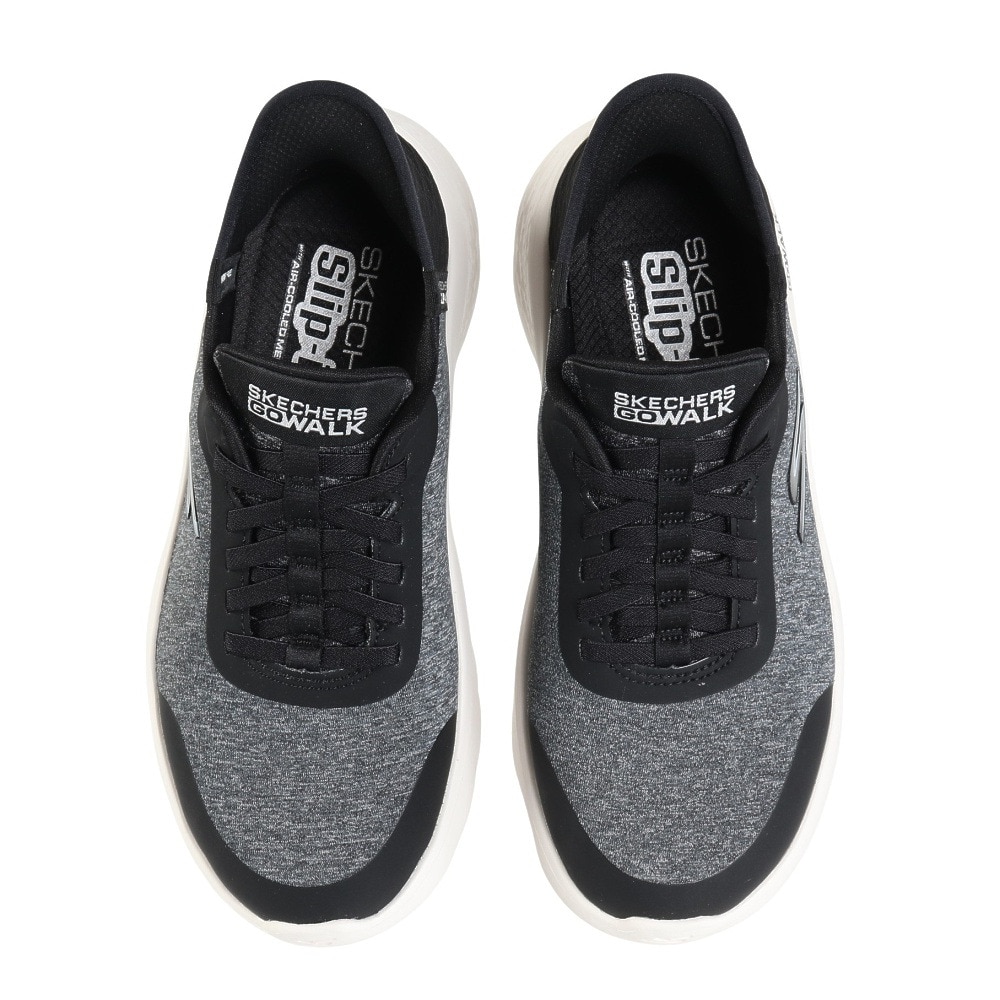 スケッチャーズ（SKECHERS）（レディース）ウォーキングシューズ スリップインズ ゴーウォーク フレックス DCY ブラック 124835W-BKW スニーカー ハンズフリー