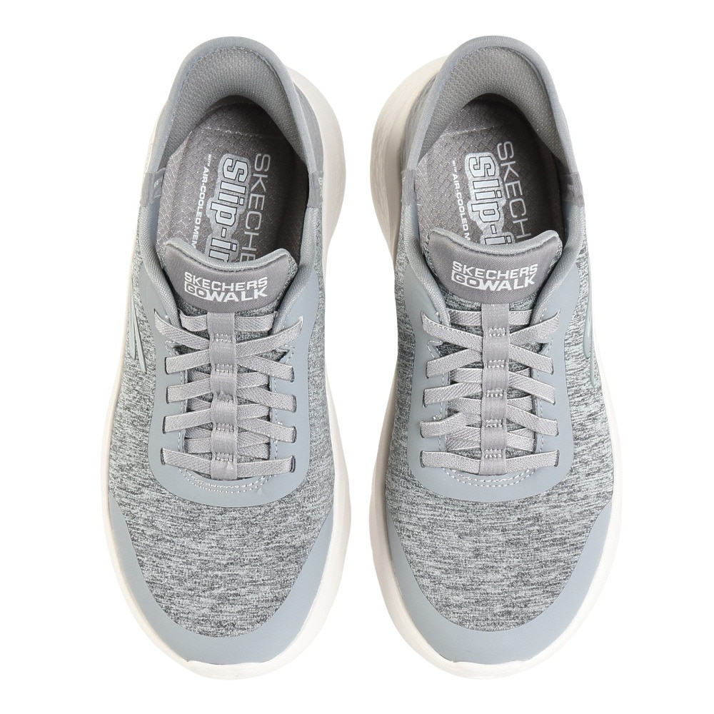 スケッチャーズ（SKECHERS）（レディース）ウォーキングシューズ スリップインズ ゴーウォーク フレックス DCY グレー 124835W-GRY スニーカー ハンズフリー